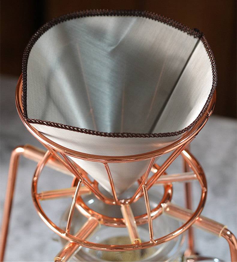 Cold Coffee Pour Over Stainless Steel Kit-2