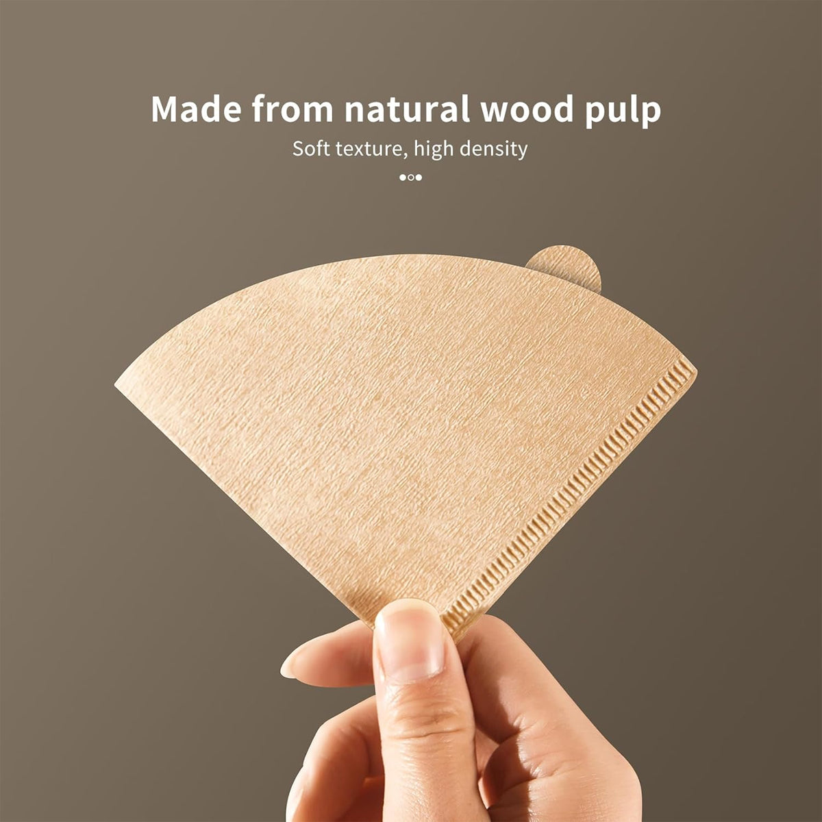 100PCS Coffee Filter Paper Drip Cone Funnel Handmade Filters for Coffee Machine - V02-100PCS